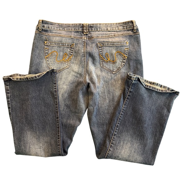 Southpole Denim - Southpole Jeans Co Women Blue Bootcut Denim Jeans Size 22 Fade Wash